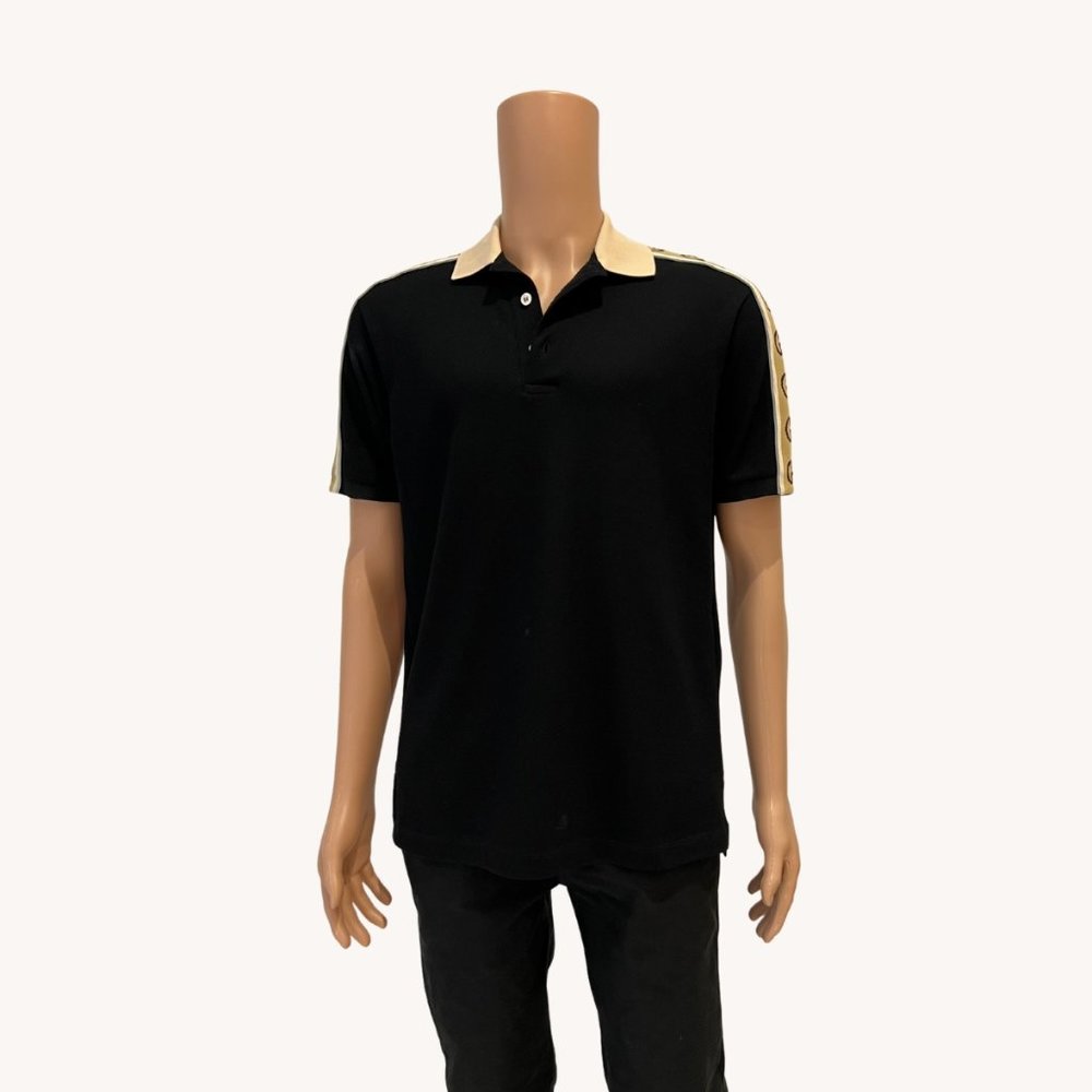 Polo With Interlocking G Stripe - image 1